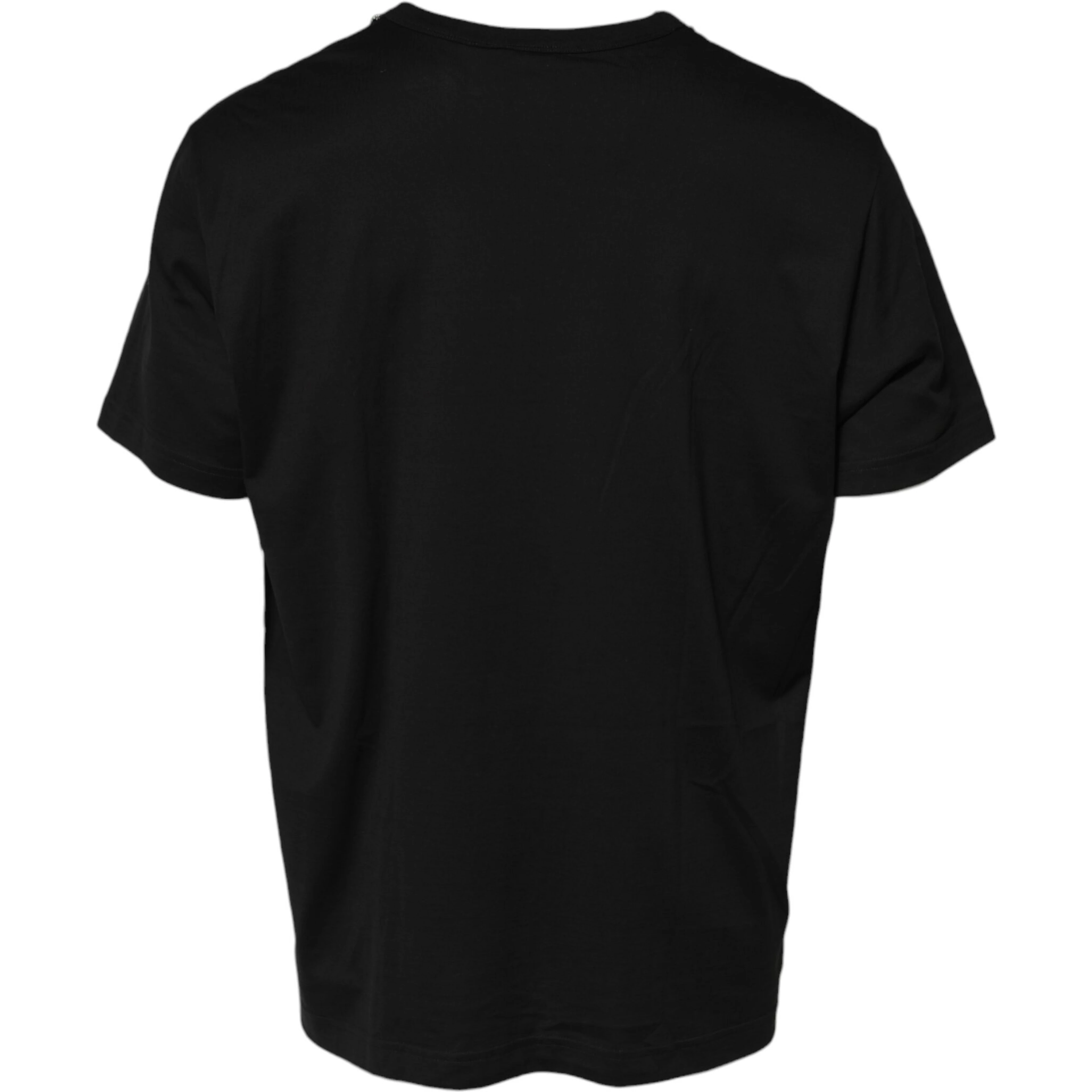 Black Chain Necklace Cotton Crewneck T-shirt