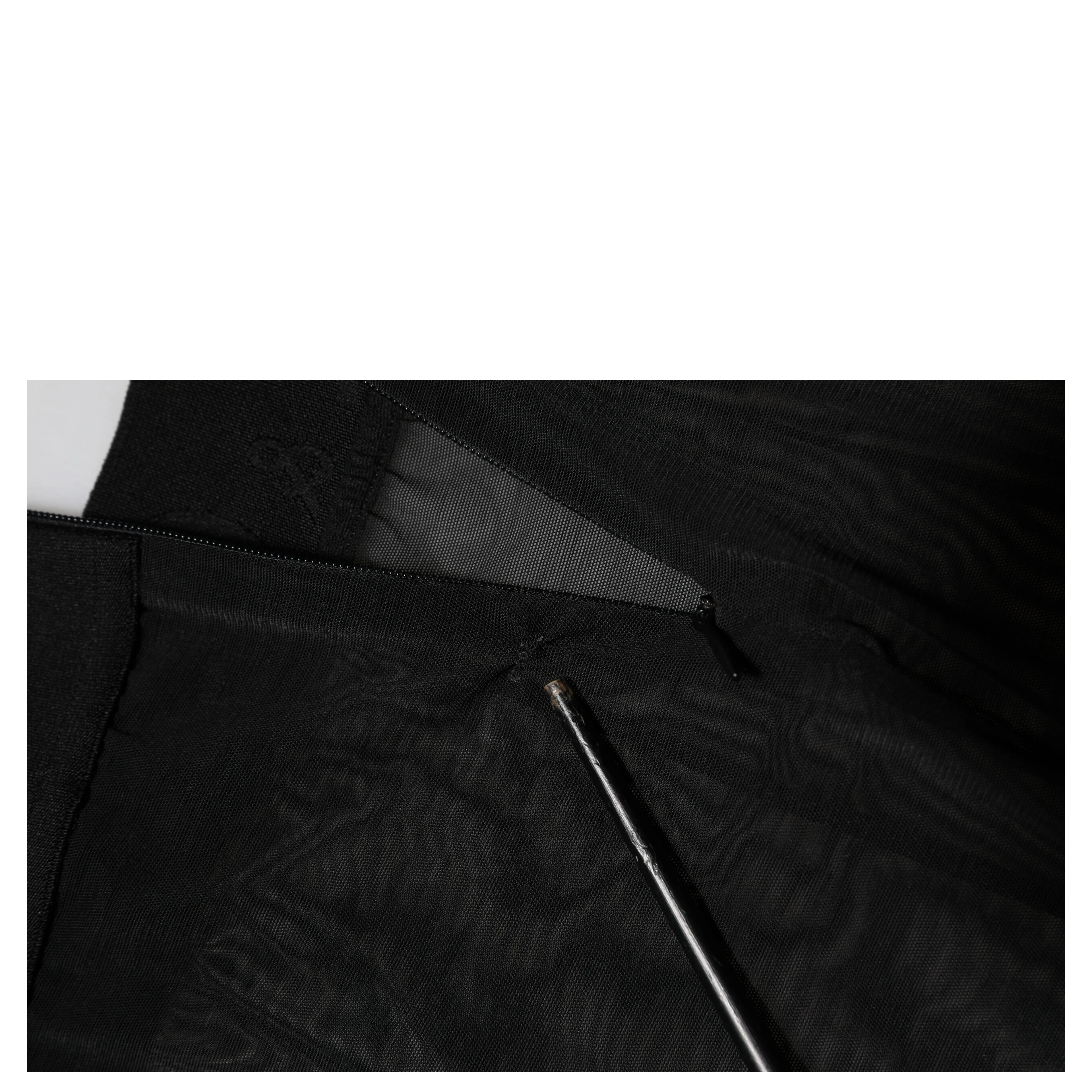 Black Nylon Leggings Stretch Pants
