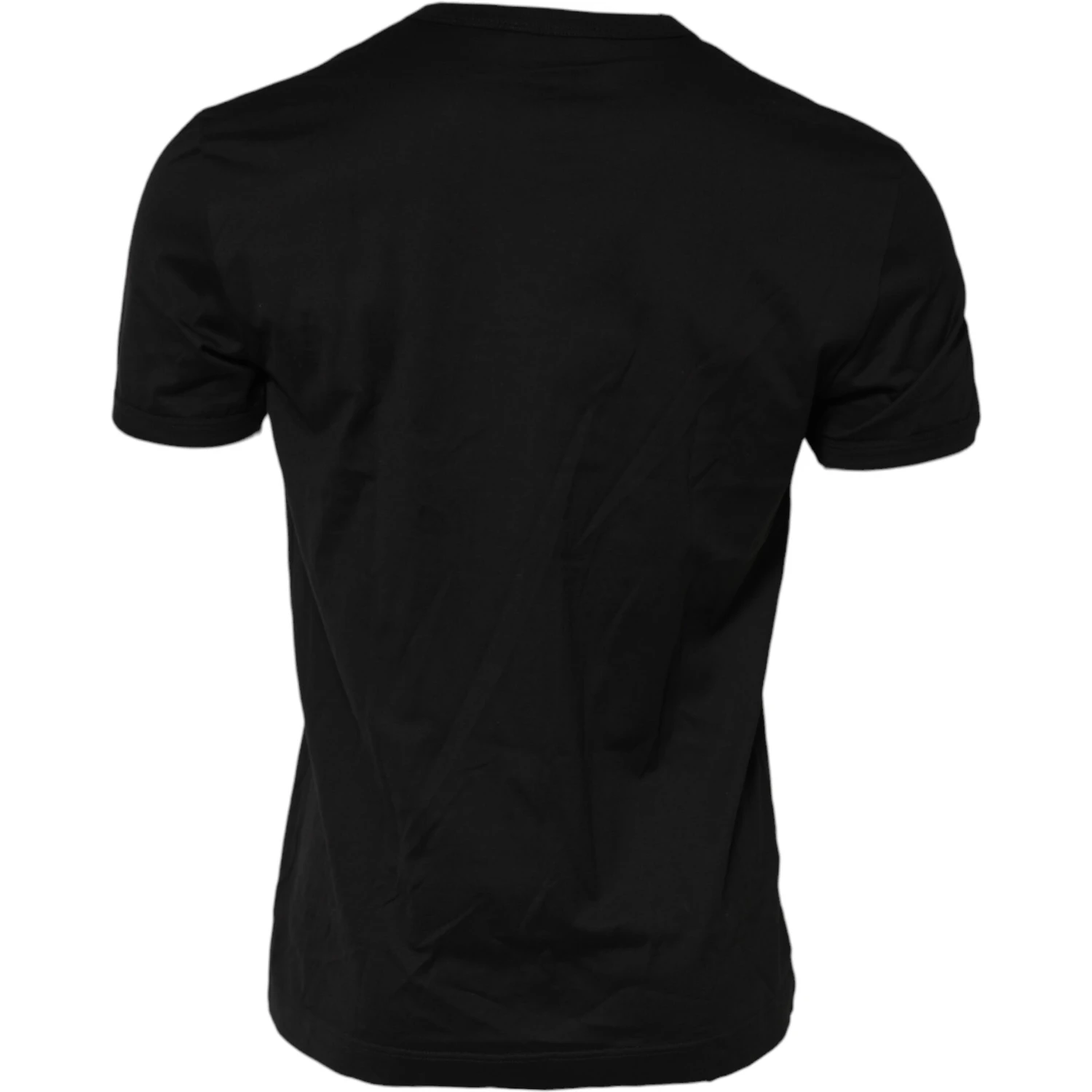 Black DG King Crown Cotton Crew Neck T-shirt