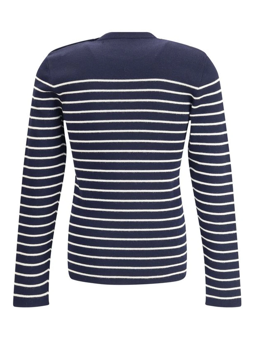 Blue Fleece Wool Sweatshirt