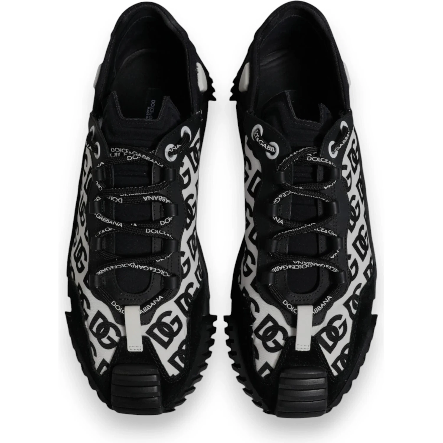 Black Logo Lace Up Low Top NS1 Sneakers