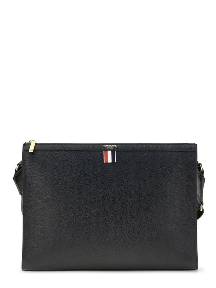 Black Calf Leather Bos Taurus Clutch Bag