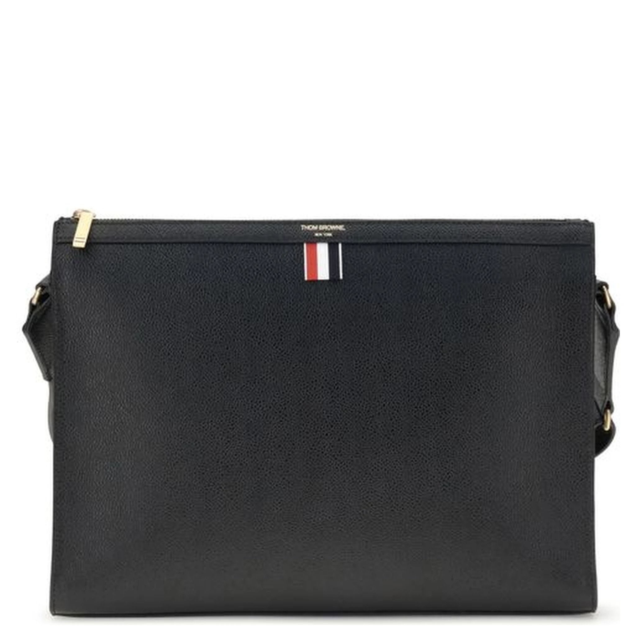 Black Calf Leather Bos Taurus Clutch Bag