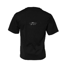 Black DG Vib3 Print Cotton Crew Neck T-shirt