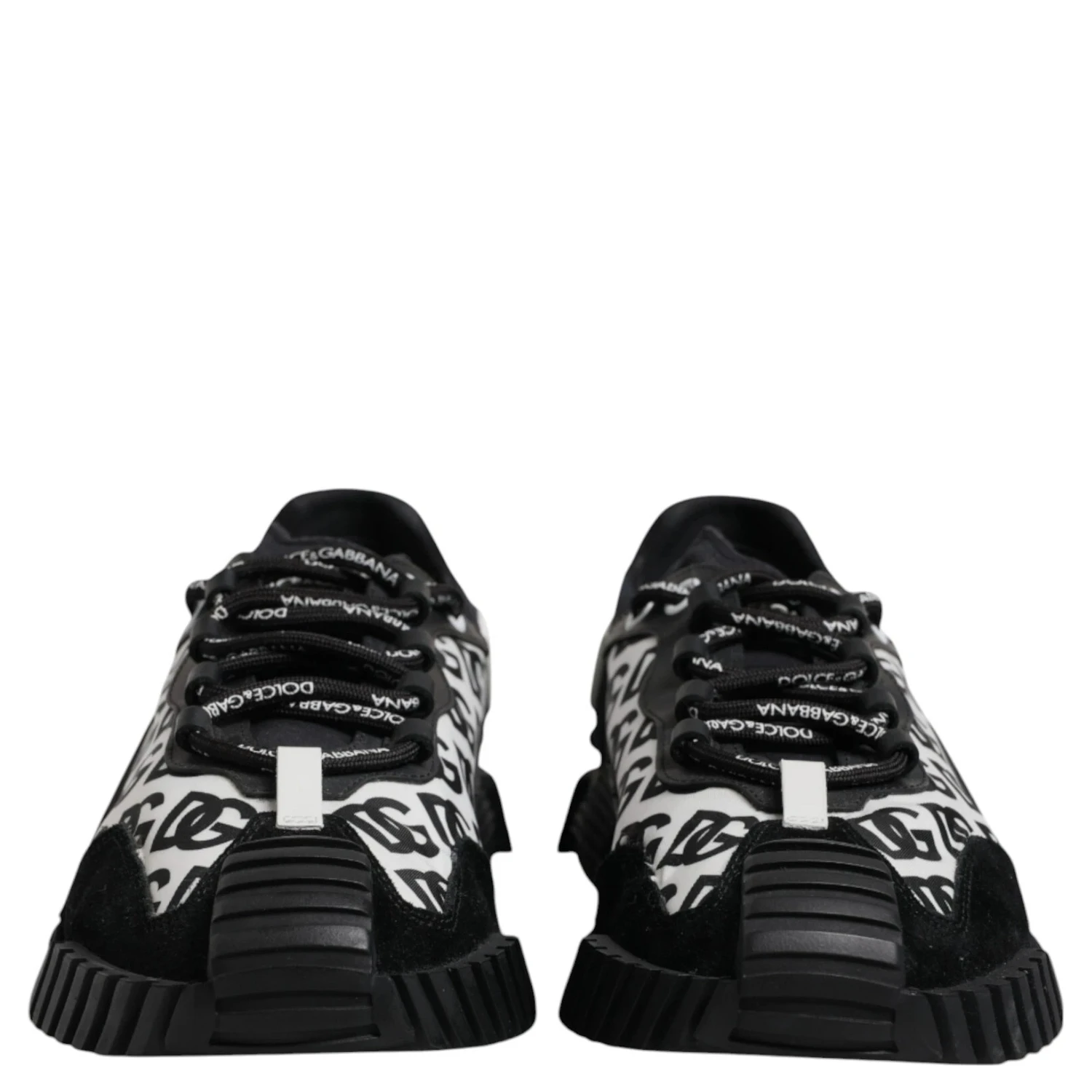 Black Logo Lace Up Low Top NS1 Sneakers