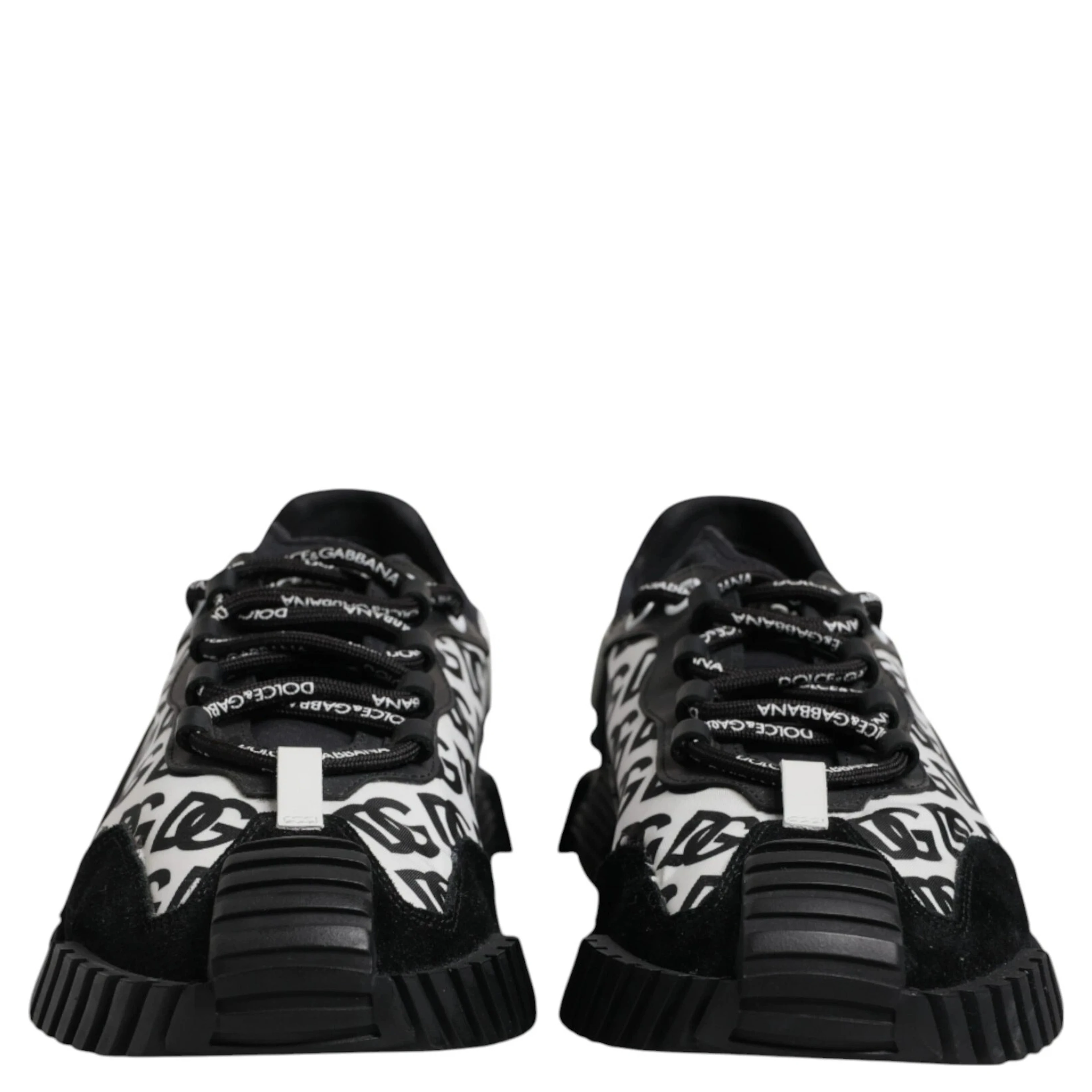 Black Logo Lace Up Low Top NS1 Sneakers