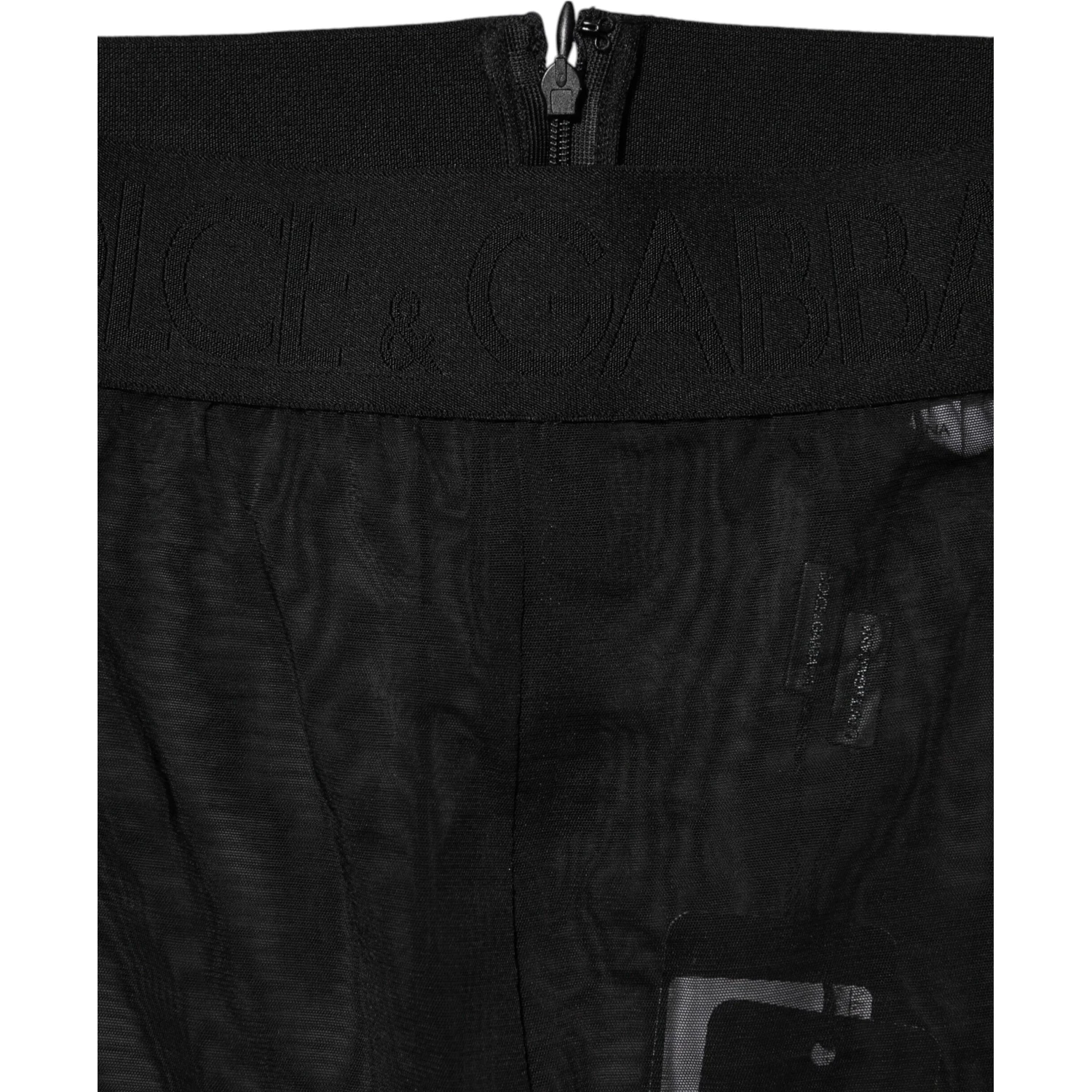 Black Nylon Leggings Stretch Pants