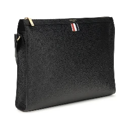 Black Calf Leather Bos Taurus Clutch Bag