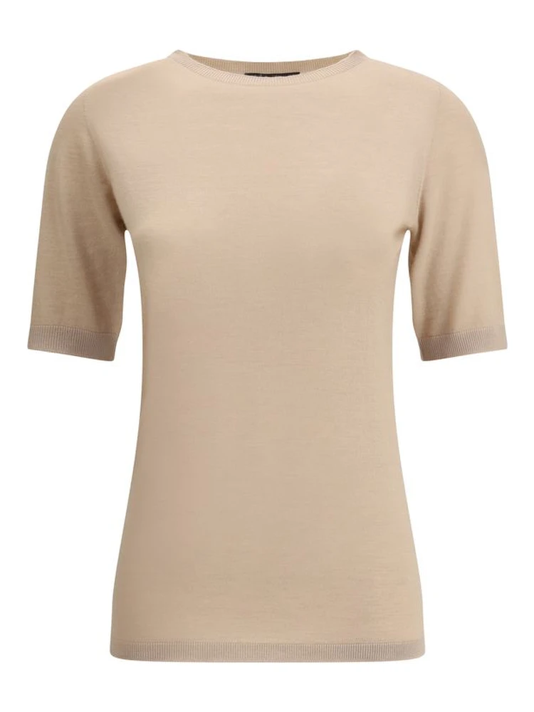 Beige Cashmere T-Shirt