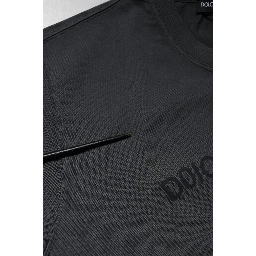 Gray Logo Graphic Cotton Crew Neck T-shirt