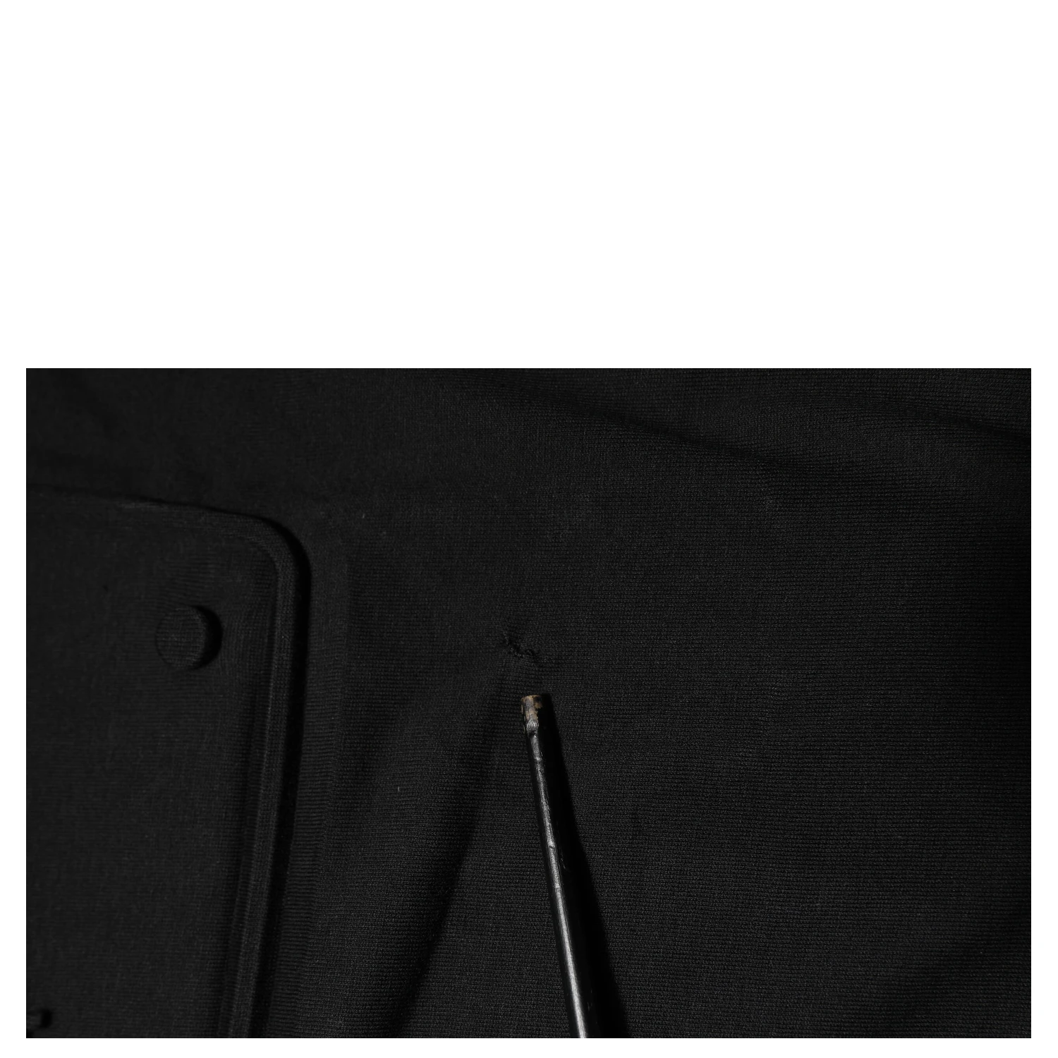Black Embossed Logo Cotton Crew Neck T-shirt
