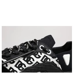 Black Logo Lace Up Low Top NS1 Sneakers