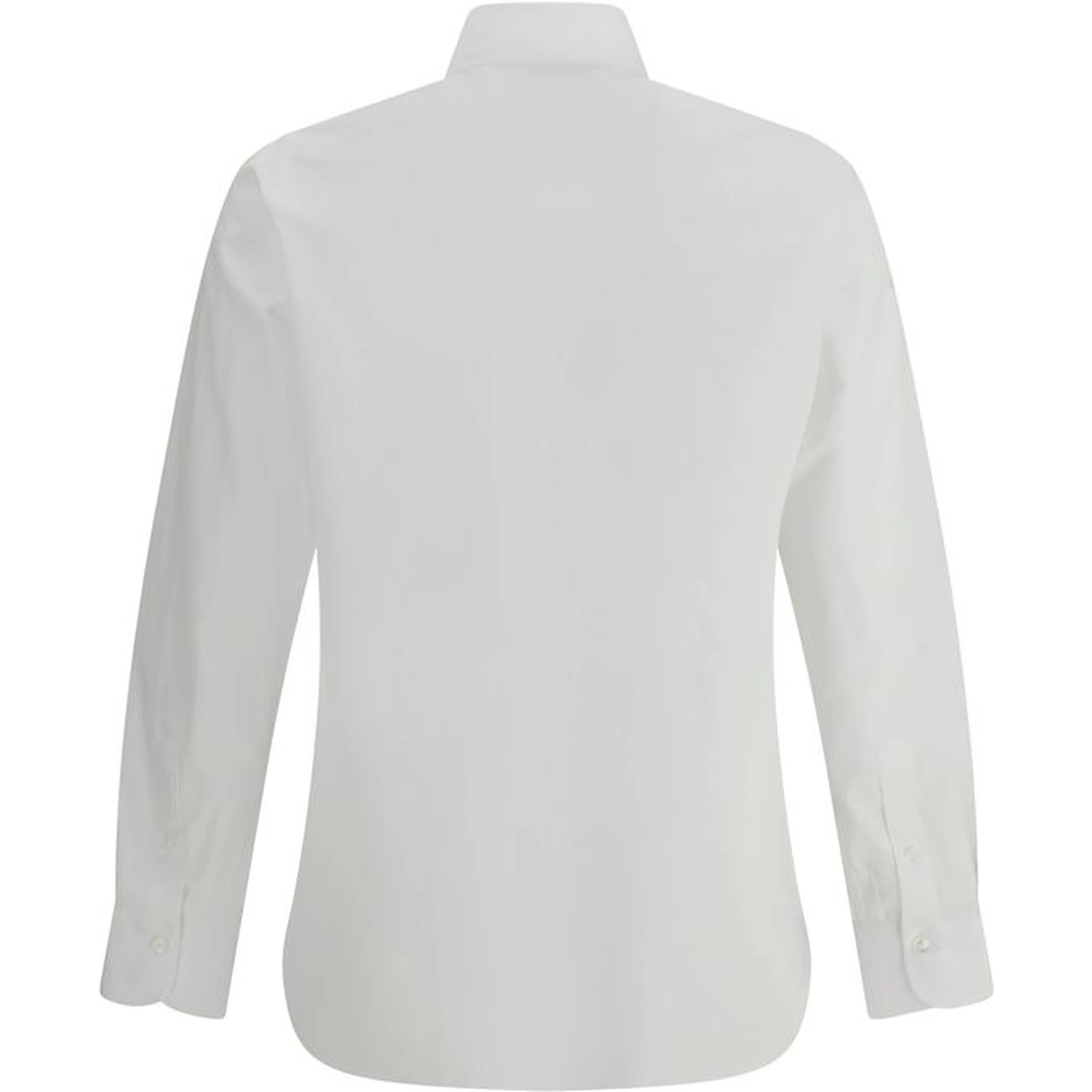 قميص أبيض من القطن