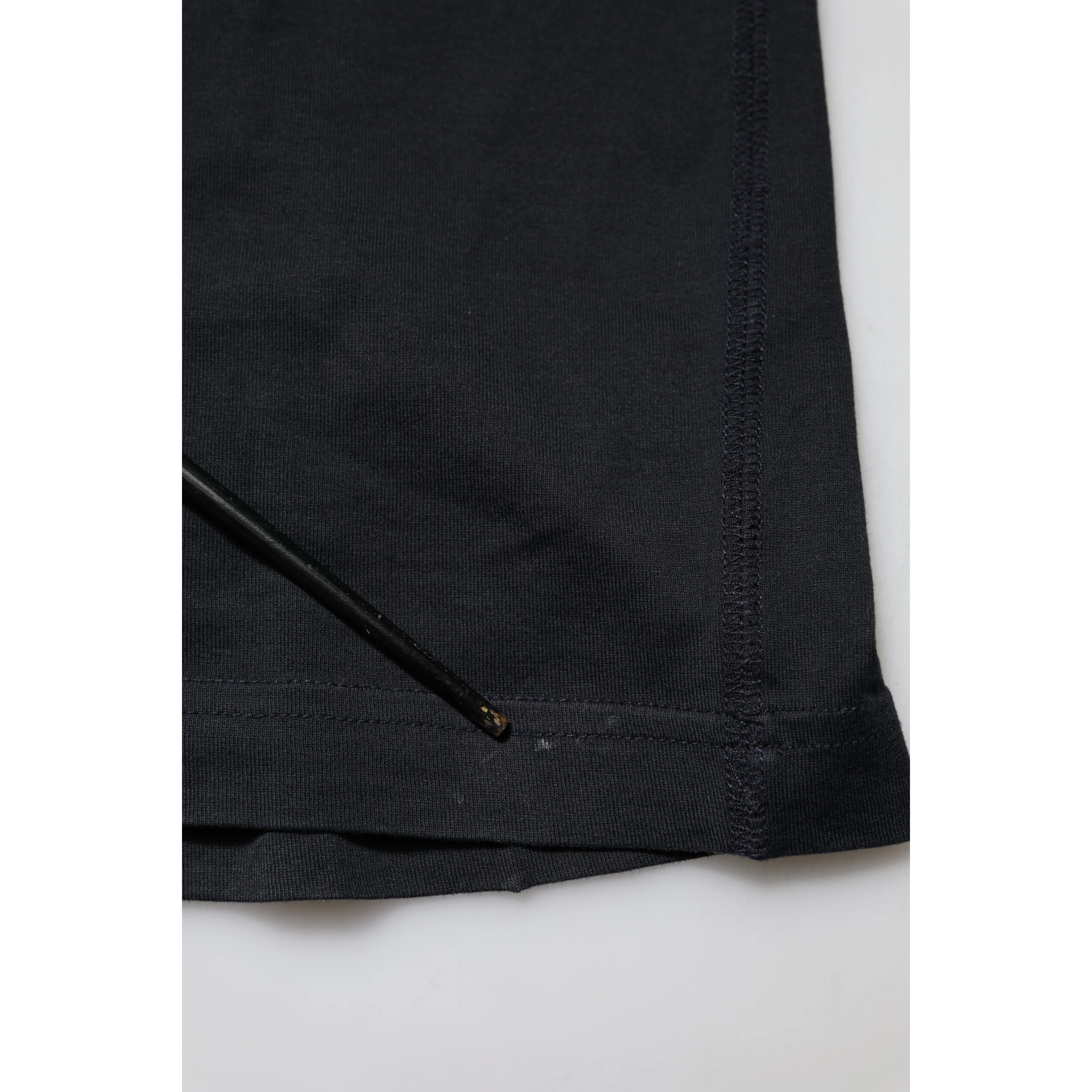 Dark Blue Logo Plaque Cotton Crewneck T-shirt