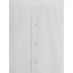 قميص أبيض من القطن