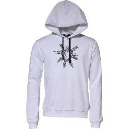 White Sacred Heart Hooded Sweatshirt Sweater