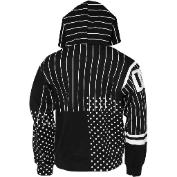 Black Stripes Hooded Men Sweatshirt Sweater
