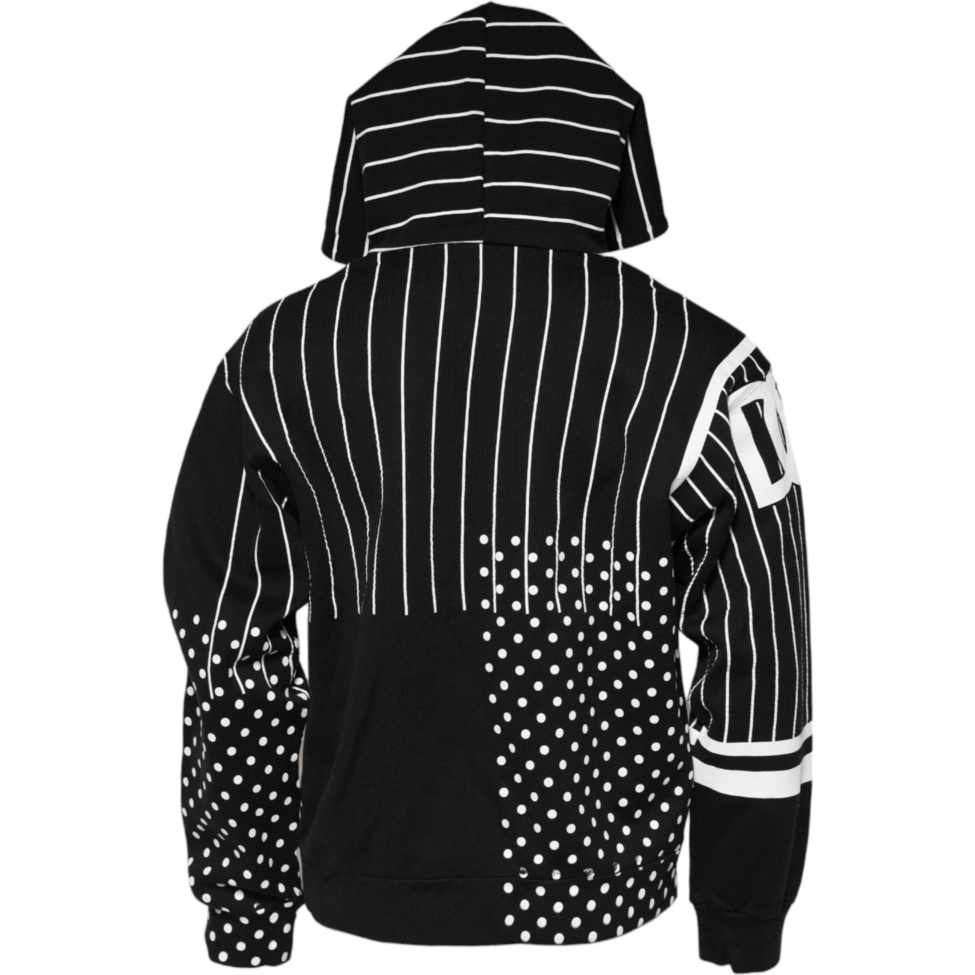 Black Stripes Hooded Men Sweatshirt Sweater