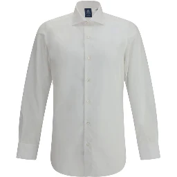 قميص أبيض من القطن