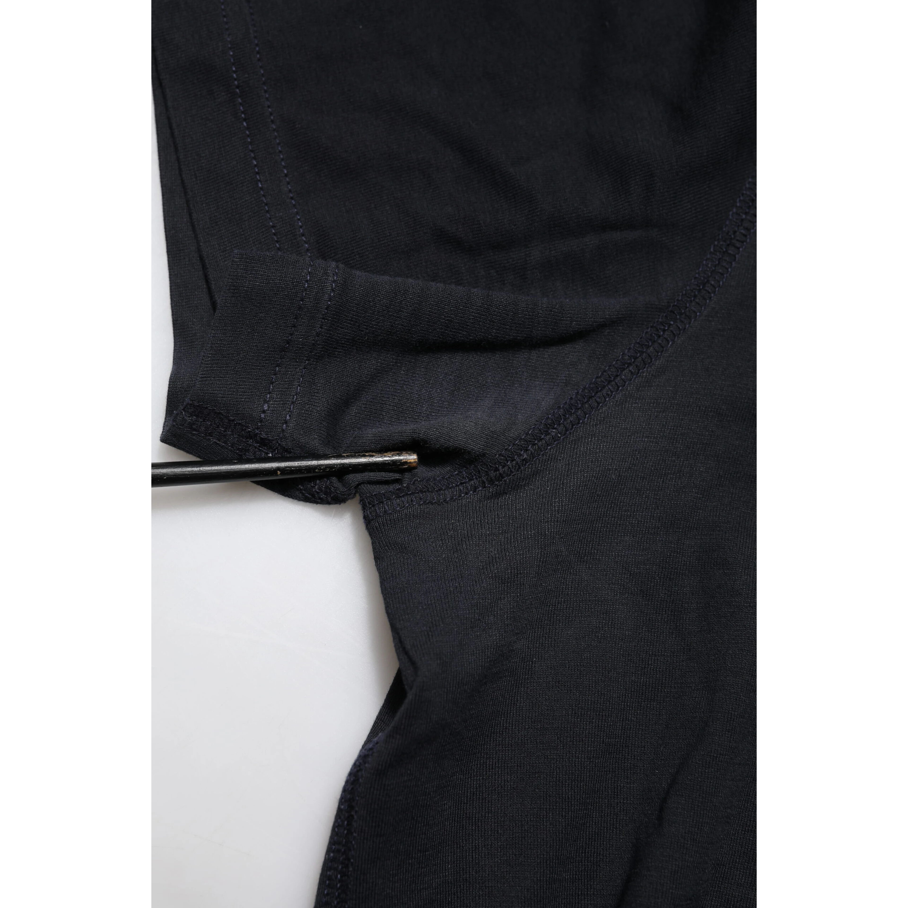 Dark Blue Logo Plaque Cotton Crewneck T-shirt