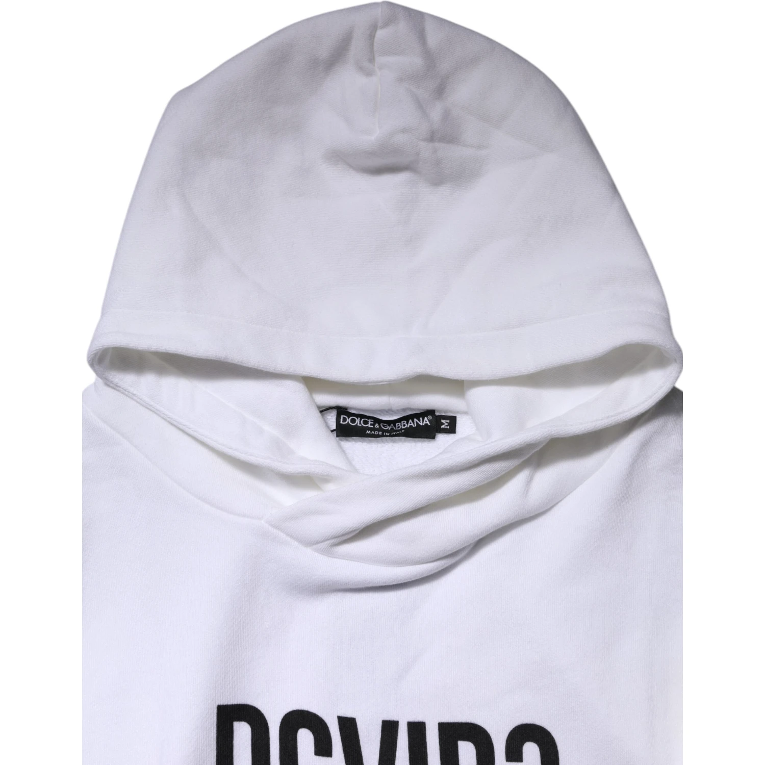 White DG Vib3 Hooded Men Sweatshirt Sweater