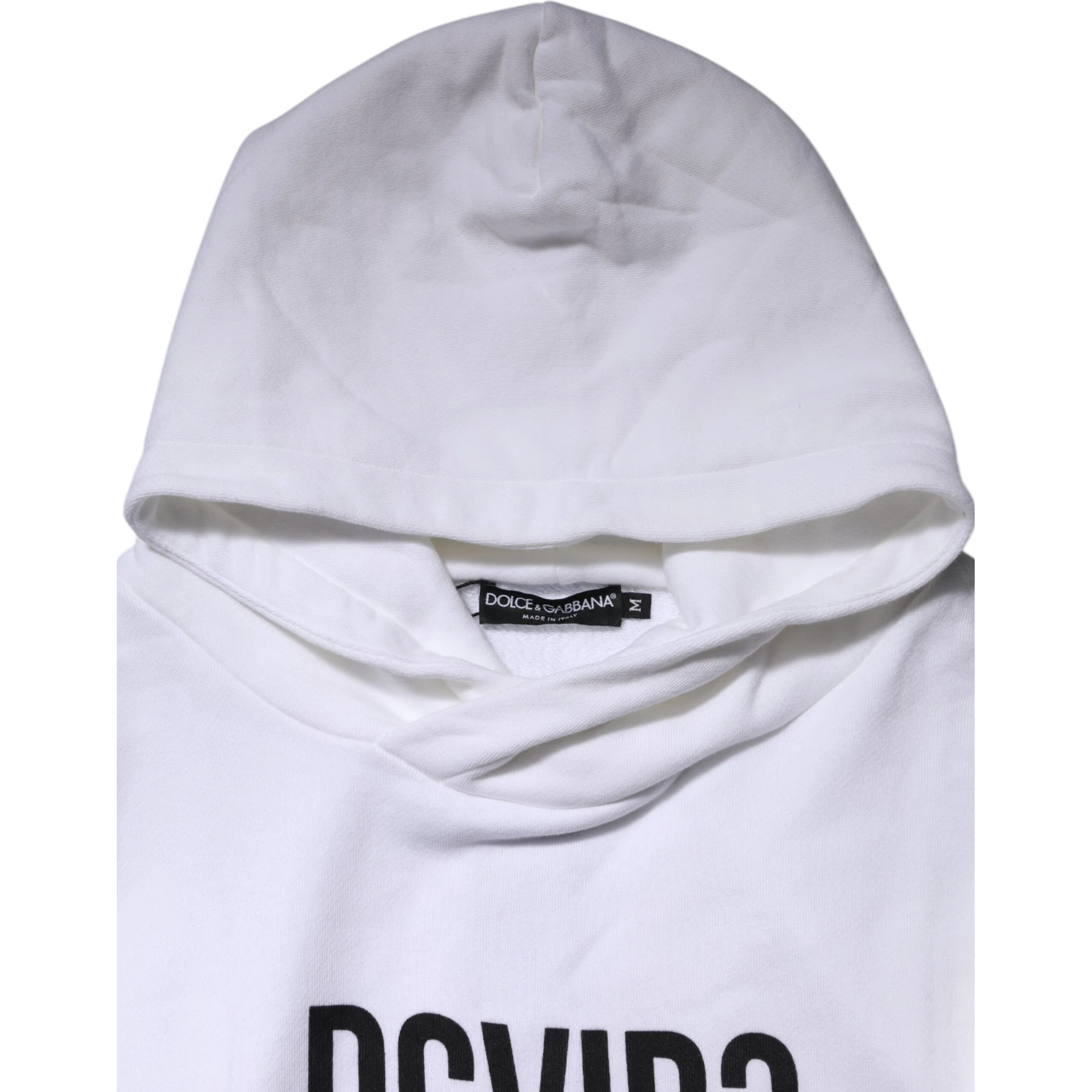 White DG Vib3 Hooded Men Sweatshirt Sweater