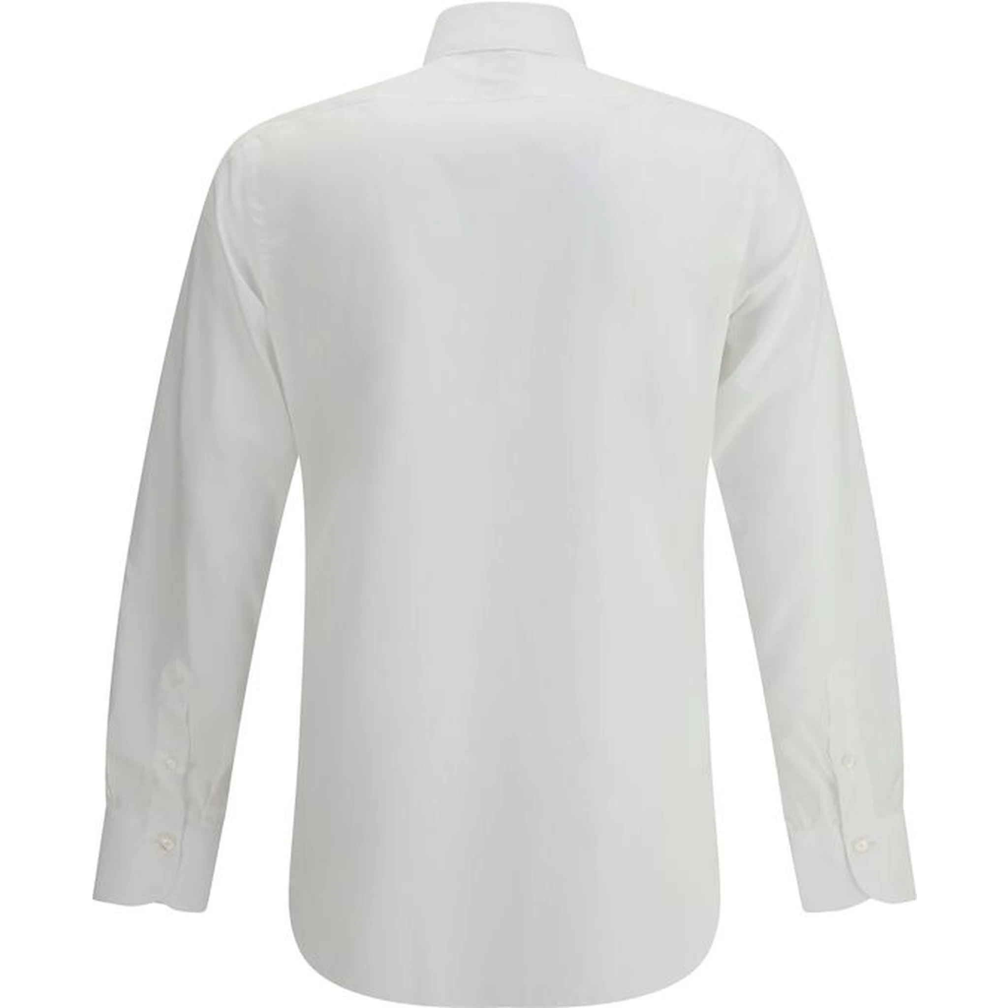 قميص أبيض من القطن