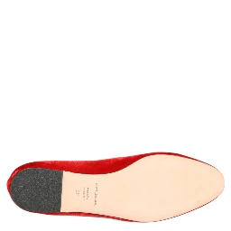 Red Velvet DG Heart Loafers Flats Shoes