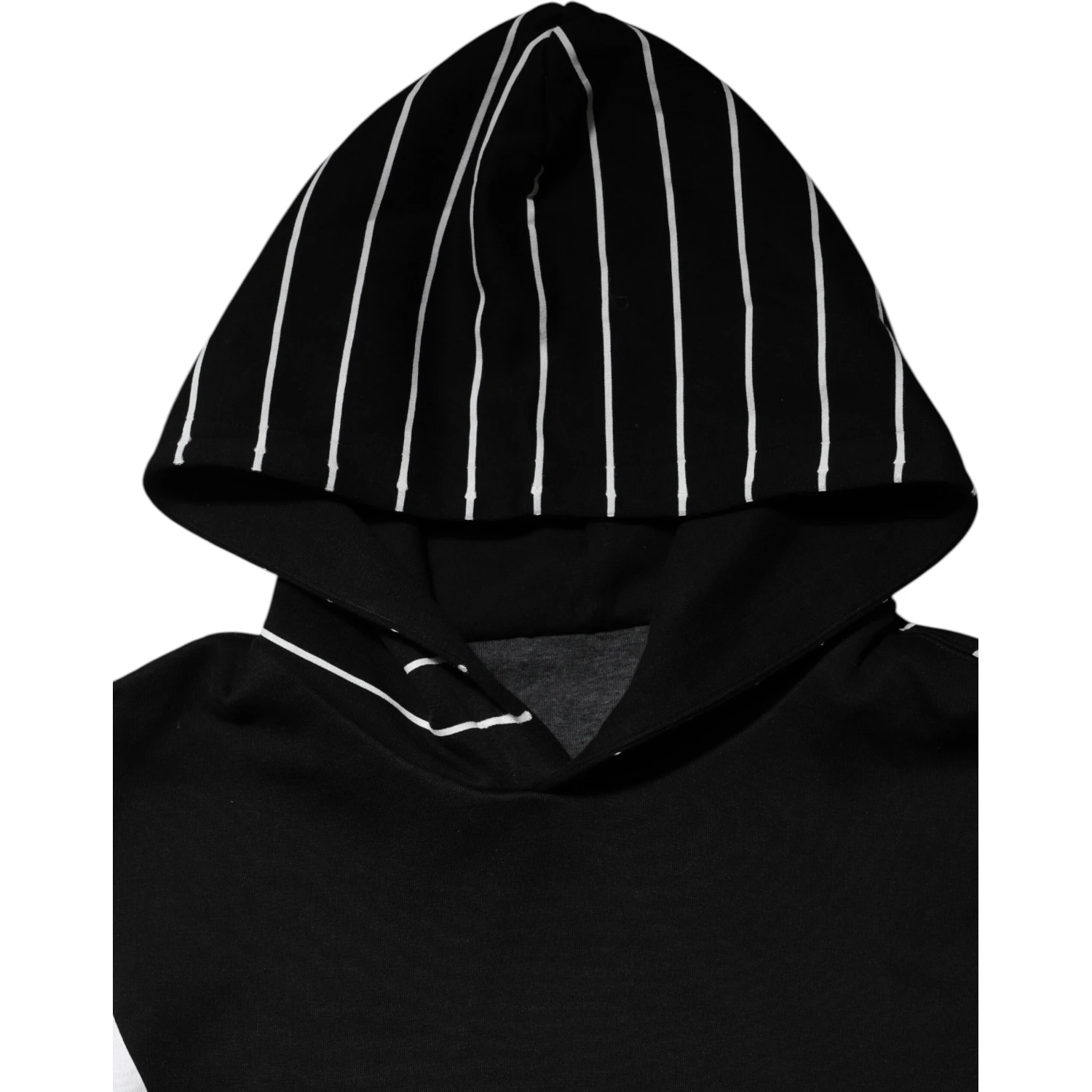 Black Stripes Hooded Men Sweatshirt Sweater