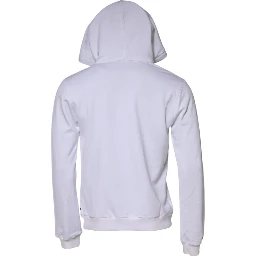 White Sacred Heart Hooded Sweatshirt Sweater