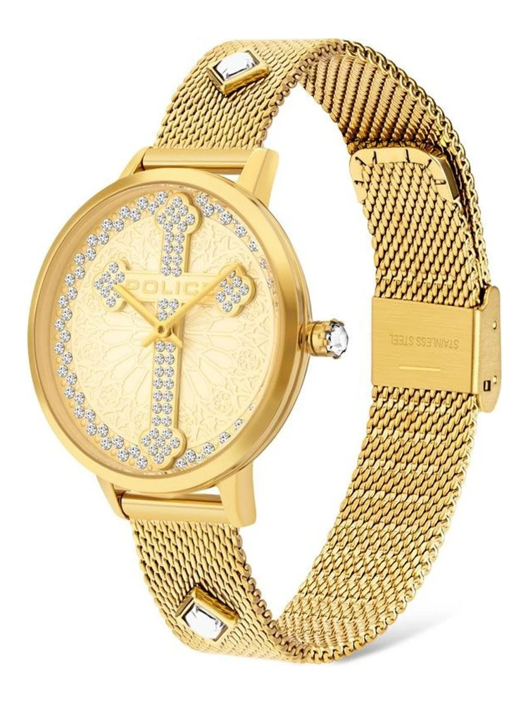 Gold Stainless Steel Dress Watch