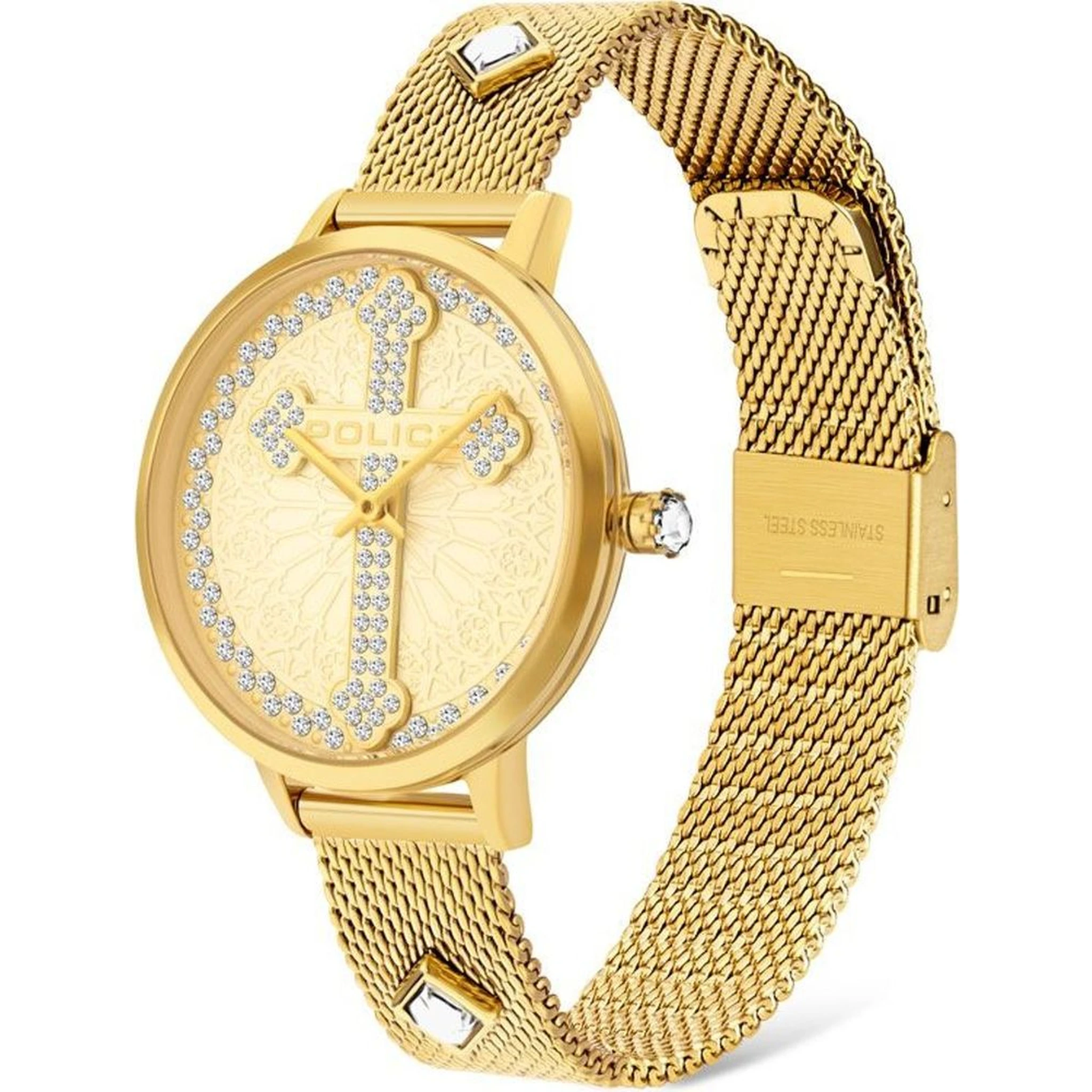 Gold Stainless Steel Dress Watch