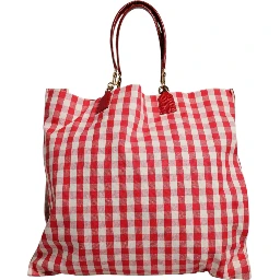 Red I Love Pizza Rhinestone Embellished Tote Bag