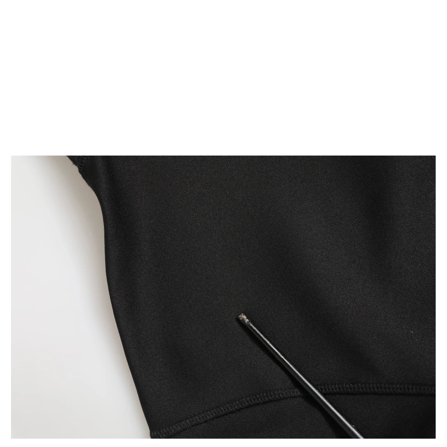 Black Polyester Turtleneck Pullover Sweater