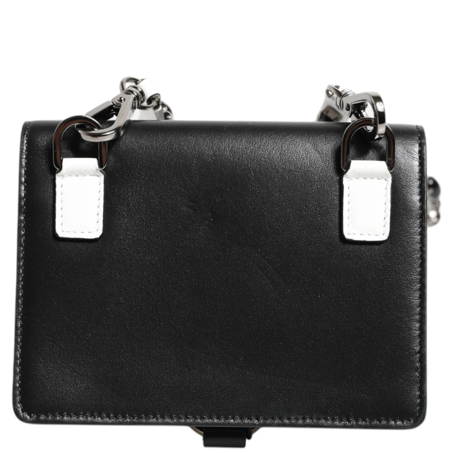 Black Leather Crystal Embellished Card Holder Wallet
