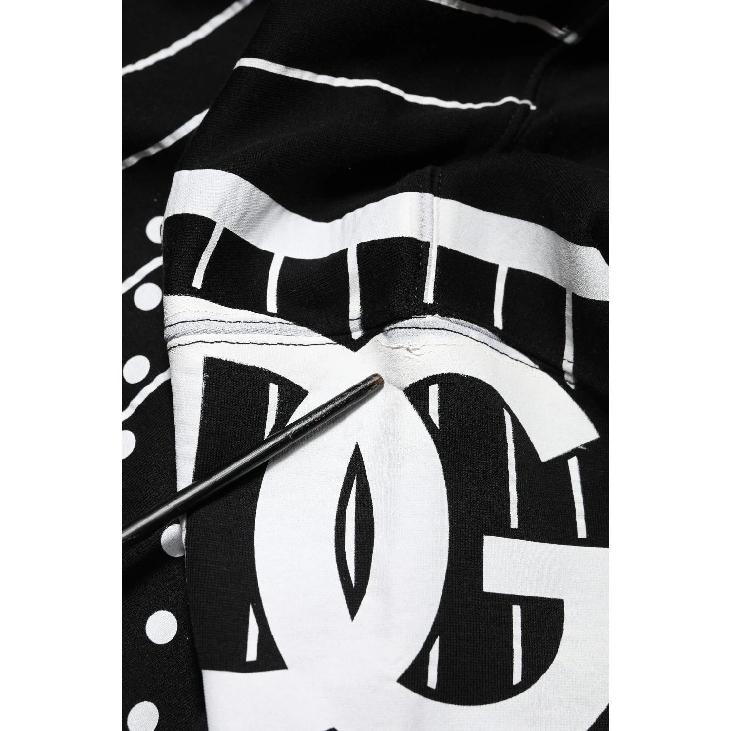 Black Stripes Hooded Men Sweatshirt Sweater