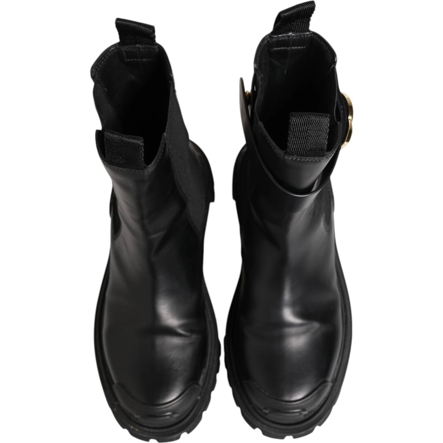 Black Gold DG Logo Trekking Calf Boots Shoes