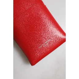 Red Leather Purse Phone Sling Crossbody Neck Strap Bag