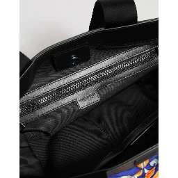 Multicolor Maiolica Print Tote Shoulder Strap Bag