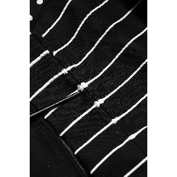 Black Stripes Hooded Men Sweatshirt Sweater