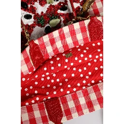 Red I Love Pizza Rhinestone Embellished Tote Bag