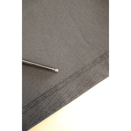 Black Polyester Turtleneck Pullover Sweater