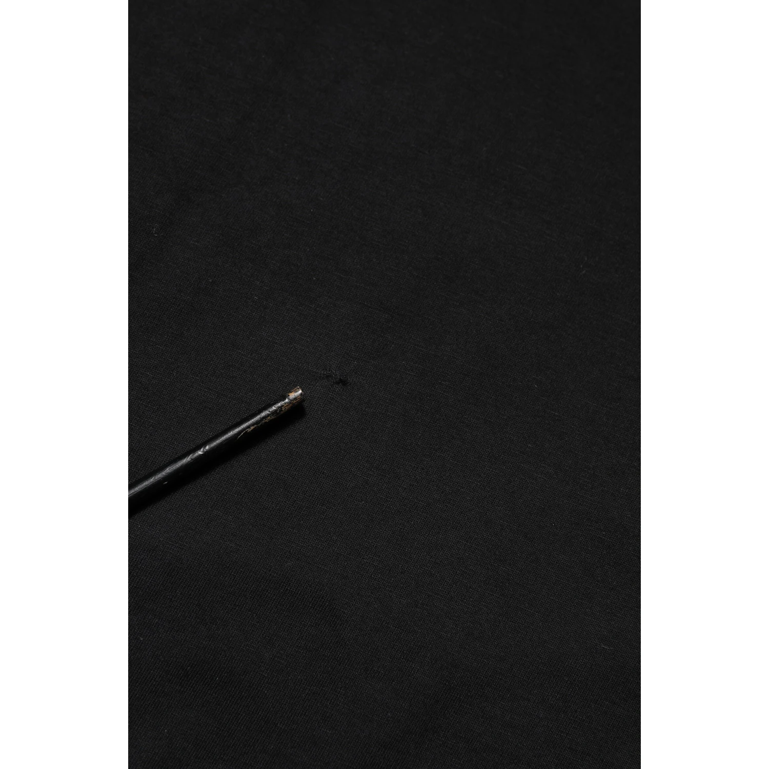 Black Logo Plaque Cotton Crew Neck T-shirt