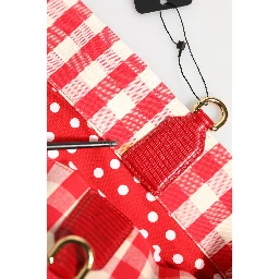 Red I Love Pizza Rhinestone Embellished Tote Bag