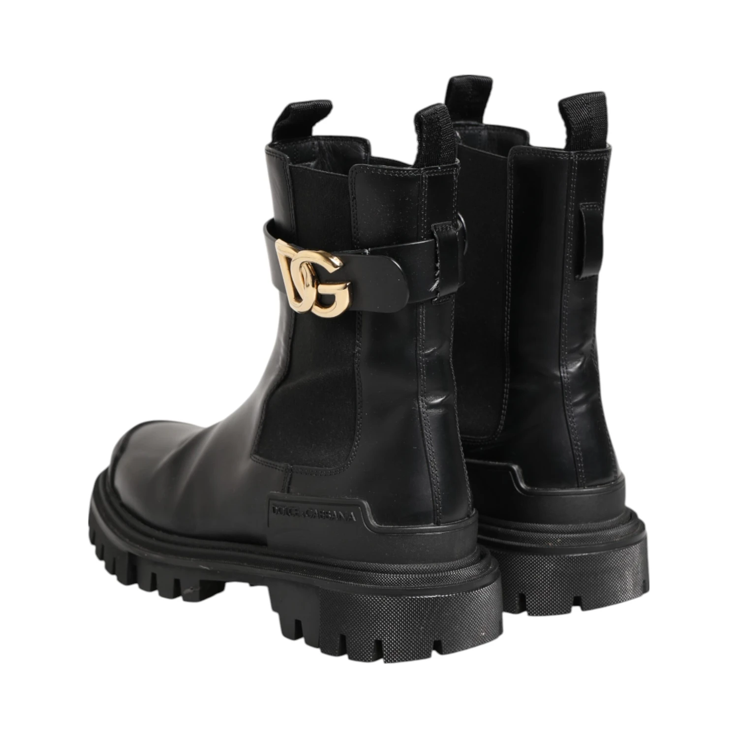 Black Gold DG Logo Trekking Calf Boots Shoes