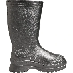 Black Argento Pull On Rain Boots Shoes