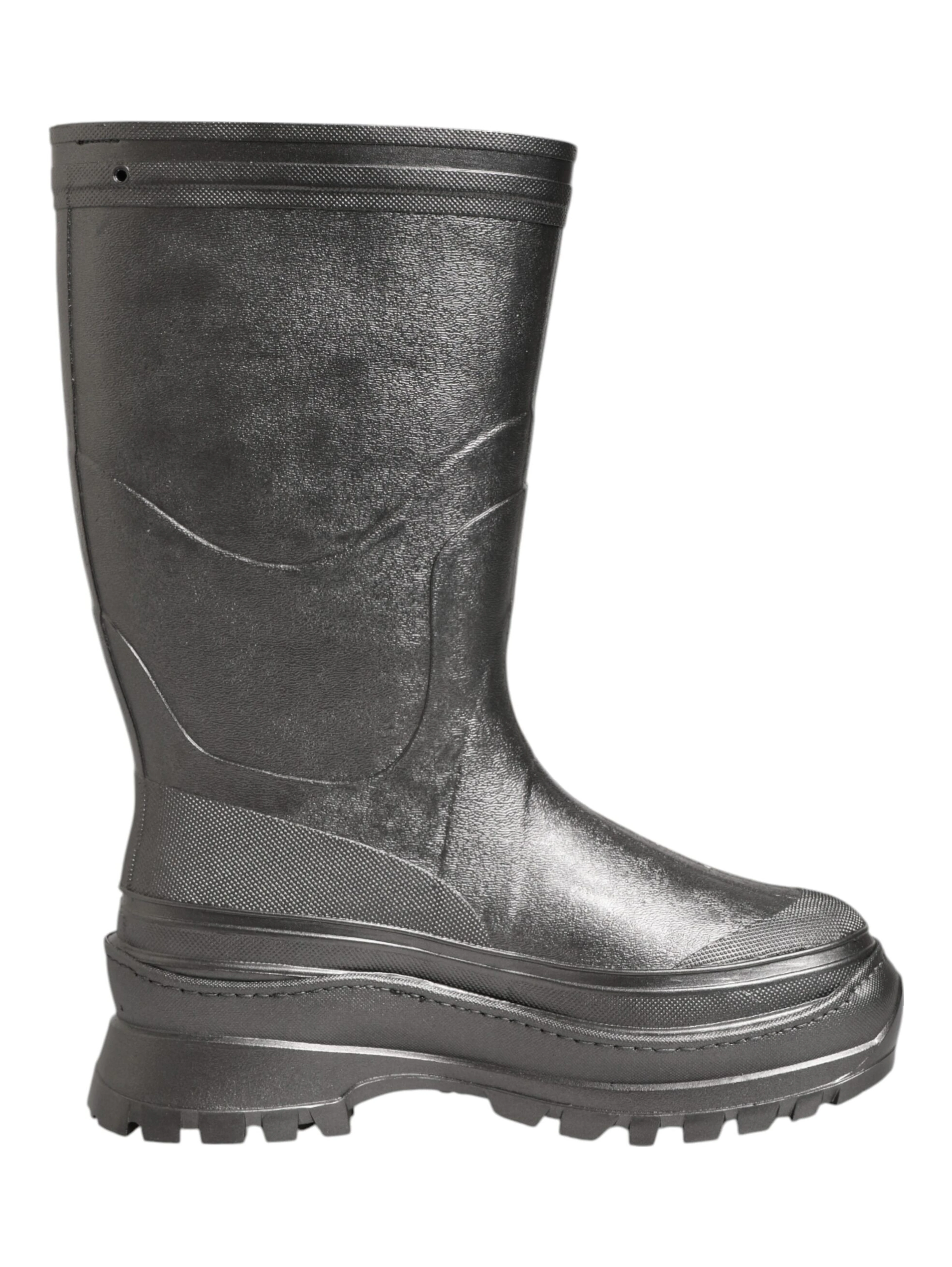 Black Argento Pull On Rain Boots Shoes