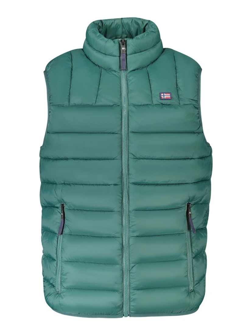 Green Polyamide Men Jacket