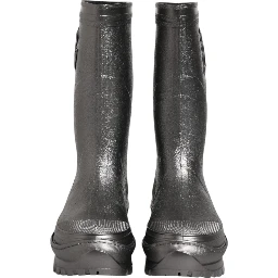 Black Argento Pull On Rain Boots Shoes