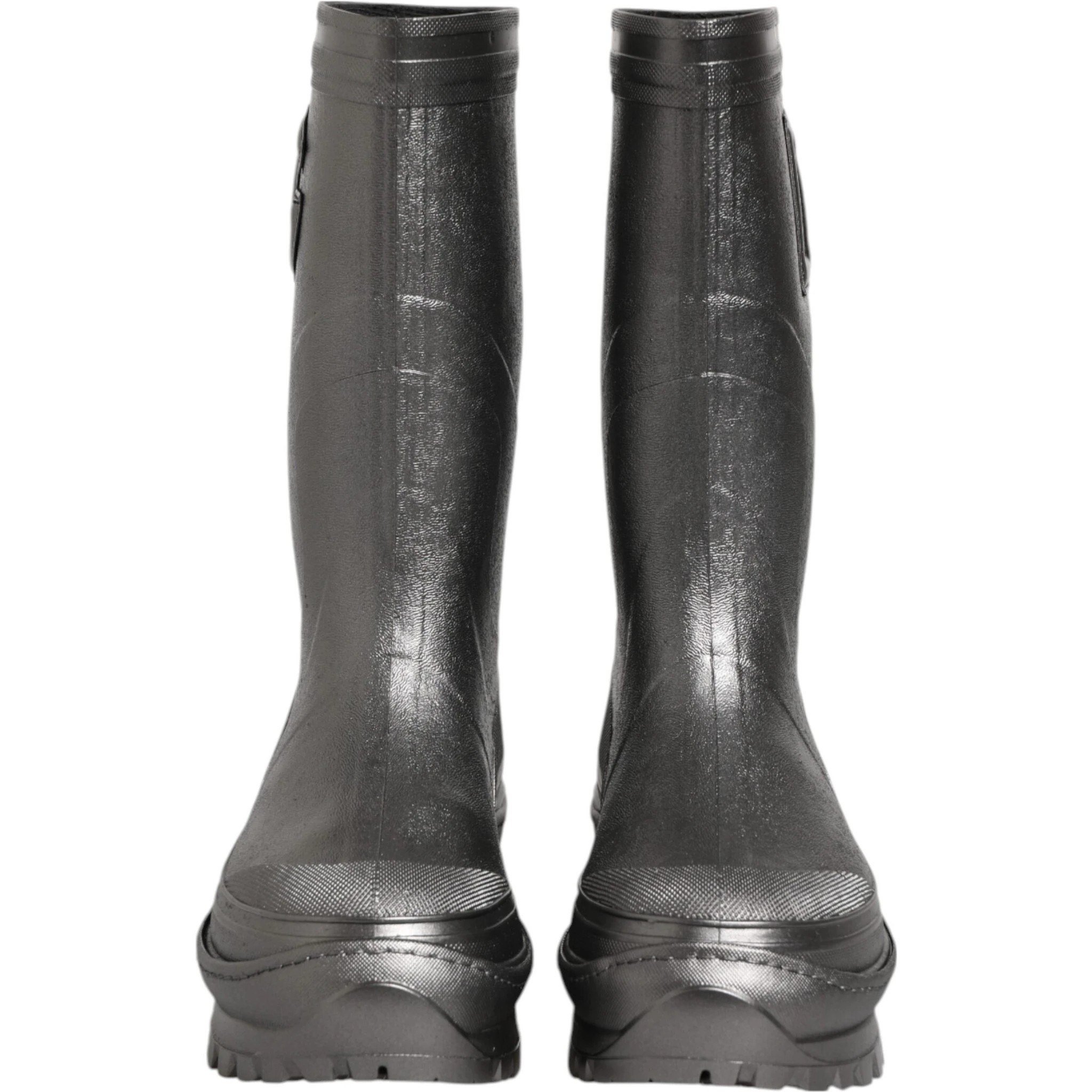 Black Argento Pull On Rain Boots Shoes